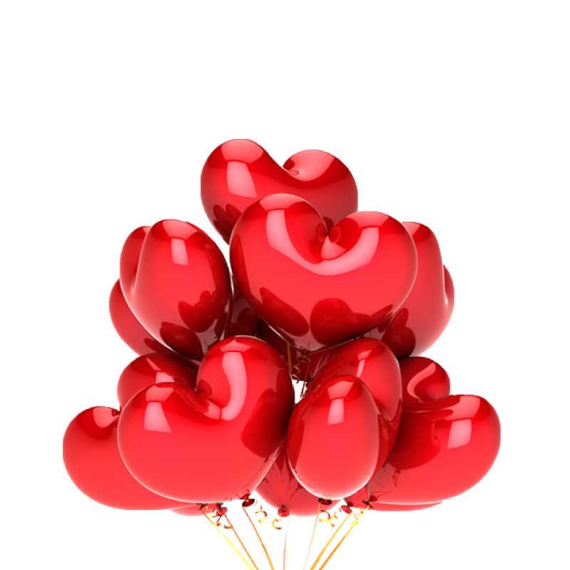 Гелиевые, фольгированные шарики "I Love You"
